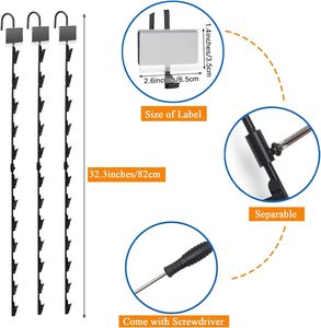 Bottom Price Metal Plastic PP Clips Strips Transparent Plastic Hanging Snack <b>Display</b> Clips Stripss With <b>Hooks</b> - Product Image 6