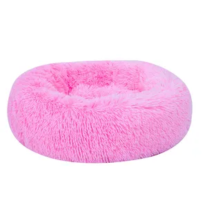 Comodo Cuddler a ciambella rotondo moderno Ultra morbido peluche rotondo per gatti cani di piccola taglia