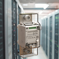 Medidor de Energía Digital Inteligente Monofásico YADA DJSF3366 con Pantalla LCD, RS485 Modbus, CC 1000V, Medidor Eléctrico para Riel DIN
