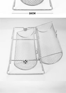 Acier inoxydable 304 forme ronde rouleau circulaire extérieur <span class=keywords><strong>grill</strong></span> cage BBQ fumée cage - Product Image 4