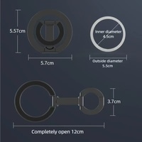 Support de téléphone portable pliable à angle réglable iDock Support de téléphone magnétique puissant pour voyage