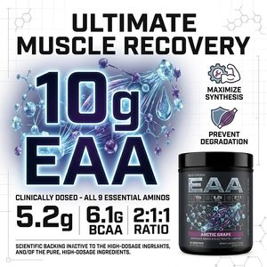 EAA en Polvo para la Recuperación Muscular, Síntesis de Proteínas y Rendimiento Deportivo, EAA Puro Premium para Atletas y Fitness - Product Image 2