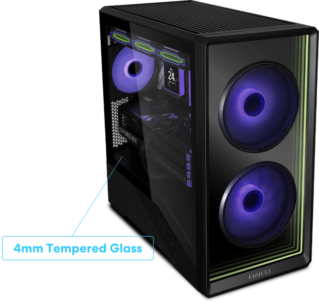 2026 New Original LIANLI Vector V150 INF Mid Tower ATX Gaming PC Case Supporting M-ATX/ATX/ITX with Side Panel Window
