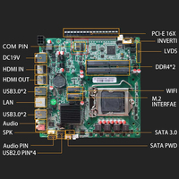 Placa base H310 LGA1151 SATA3.0 M.2 PCI-E 16X HD VGA DDR4 USB3.0 Gigabit Ethernet Mini PC ITX para CPU i3 i5 i7 6th 7th 8th 9th