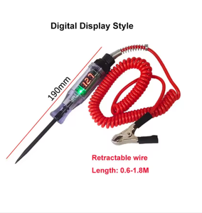 Probador de circuitos de voltaje para coche y camión de 6V, 12V, 24V, lápiz de prueba con bombilla, herramientas de reparación - Product Image 3