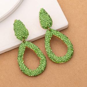 Pendientes de Esmeralda con Diseño Exclusivo y Adornados con Diamantes - Product Image 1