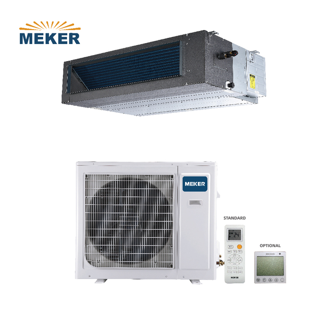 MEKER 36000 BTU 3 TON R410A Inverter Ducted Split Type Air Conditioner with Cooling Heating for Household & Hotel Use Electric