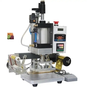 Small Gold Manual PVC Paper Leather Customizable Logo Embossed Machine Pneumatic Gilding Machine Hot Foil Stamping Machine - Product Image 2