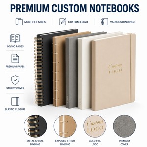 Customized Printing A6 A5 A4 Size 60 Pages 100 Pages Notebook Notepad Diary Creative Stationery School Supplies Office Supplies