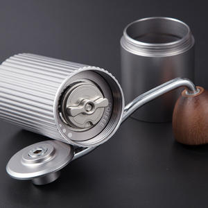 Moulin à café manuel portable en aluminium avec corps en acier inoxydable, capacité de 20 g, réglage réglable - Product Image 3