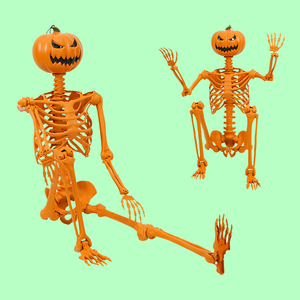 Decoraciones de Halloween 2024, Accesorios para Casa Embrujada, Esqueleto Animado con Articulaciones Móviles, Esqueleto de Halloween de Alta Calidad para Fiestas - Product Image 3