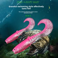 Leurres de pêche souples bioniques multi-segments réalistes avec queues torsadées, appâts artificiels, pack en gros, imitations de poissons, vente en gros
