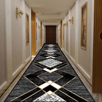Commercial géométrique luxe lumière Polyester tapis paillasson fait à la Machine entrée couloir couloir chevet tapis de sol Home Runner