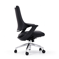 Fauteuil de Direction Exécutif Personnalisé avec Assise en Mousse, en Similicuir Moderne, Pieds Fixes, Chaise de Bureau pour Réception