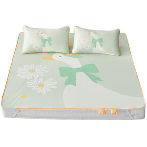 October Crystallized Baby Cooling Mat 150x200cm Ice <b>Silk</b> Layer Air Permeable Antibacterial Bed <b>Sheet</b> Summer Use - Product Image 2