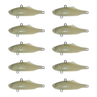 Corps de leurre de pêche vierge de haute qualité, 7 cm, 21 g, pour leurre sans ailette et leurre vibrant