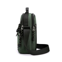 Tas kurir Mini, tas selempang kecil, tas bahu untuk pria, ponsel, dan paspor