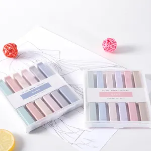 New Morandi Macaron 6 Colors Chisel Tip Art Highlighter Students Marker Pen Set Thick Highlighter Pen For Office & School