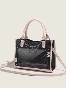 Sac Ita en cuir PU rose étoile scintillante, mignon et kawaii, avec ailes d'ange, pour cosplay et événements à thème - Product Image 6