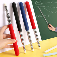 Puntero Retráctil de Acero Inoxidable para Profesores con Extensión de 100 cm para Uso en el Aula en Pizarras y Pantallas Táctiles