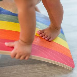 2025 eco nuevo diseño PaintingTeaching Aids Wobble Curvy educativo jugando Yoga juguetes niños tablero <span class=keywords><strong>de</strong></span> equilibrio <span class=keywords><strong>de</strong></span> madera para niños juguete - Product Image 2