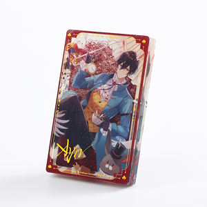 Custom Quicksand Glitter Oiling Charm Key Chain Thick Acrylic <strong>3D</strong> Anime Standee DIY Plastic Crafts with Your Own Design - Product Image 1