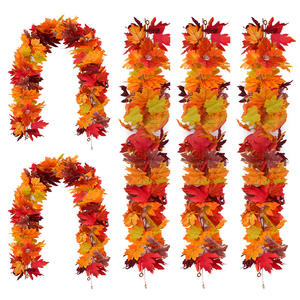 Guirnaldas de Hojas de Arce Artificiales de Otoño al por Mayor, Decoración de Acción de Gracias, Simulación de Paisaje, Guirnalda Colgante, Decoración de Bodas - Product Image 5