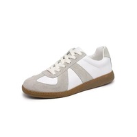 Chaussures à lacets haut de gamme Margiela MM6 pour homme et femme, blanches, en cuir véritable, baskets décontractées rétro, modèle de niche