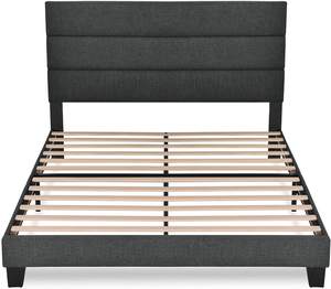 Goedkope Prijs Polyester Stof Hoofdeinde <span class=keywords><strong>Low</strong></span> Profile Metalen <span class=keywords><strong>Frame</strong></span> Bekleding Bedden - Product Image 4