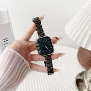 <span class=keywords><strong>Correa</strong></span> de reloj de diseño irregular para <span class=keywords><strong>Apple</strong></span> <span class=keywords><strong>Watch</strong></span>, correas de reloj con hebilla de mariposa de Metal de acero inoxidable - Product Image 5