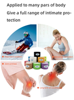 Patch musculaire chaud pour les athlètes Bandages à motif d'impression de tendon d'Achille pour les muscles tendus