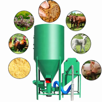 Broyeur-Mélangeur Vertical d'Aliments pour Petits Animaux et Volailles à Usage Agricole / Machine de Concassage et de Mélange de Grains