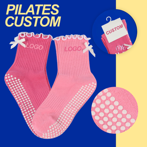 पैकेजिंग ब्रांड ग्रिप विरोधी पर्ची महिला कपास मोजे योग बॉलरीना लोगो खेल मोजे खेल मोजे - Product Image 1