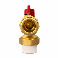 Robinet à bille manuel en laiton pour l'eau, personnalisable OEM, connexion filetée, usage jardin