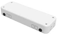 Boîtier de distribution de fibre optique FTTH intérieur, prise murale 2 ports, plaque frontale de 300 mm de long pour adaptateur SC/LC, modèle EK0601-2E