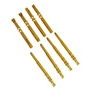 Quick Disconnect Copper <b>Terminal</b> Gold Plated Pure Copper Slotted Male And Female Pin Series High Conductivity Custom Size - Product Image 4