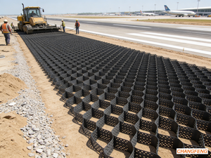 Géocell HDPE léger de 50-400 mm, installation facile, tapis de contrôle de l'érosion pour les pentes et les canaux - Product Image 4