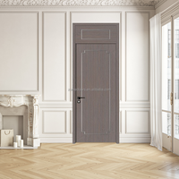 Porte intérieure imperméable en bois PVC Wpc Portes coulissantes en bois Wpc Portes intérieures en bois