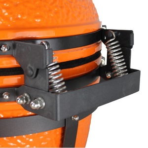 SEB 16 pouces Kamado Grill en acier et métal en forme d'oeuf de haute qualité Cuisine extérieure <span class=keywords><strong>BBQ</strong></span> <span class=keywords><strong>Pierre</strong></span> en céramique avec charbon de bois - Product Image 5