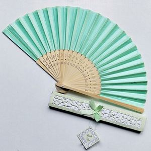 Abanicos Plegables de Bambú Adorables para Invitados de Boda, Portátiles, Tallados y Pintados con Diseño de Arte Folclórico, para Promoción de Fiestas y Publicidad - Product Image 6