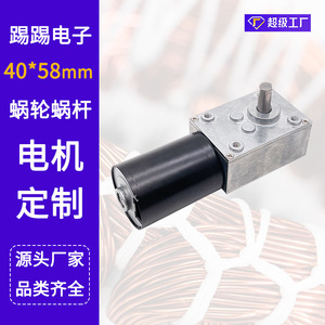 ผู้ผลิตจัดหา มอเตอร์ไร้แปรงถ่าน 12V/24V DC, ตัวลดความเร็วแบบเกียร์หนอนไร้แปรงถ่านพร้อมฟังก์ชันล็อคตัวเอง - Product Image 4