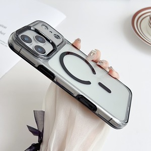 Étui entièrement métallique <span class=keywords><strong>avec</strong></span> boutons latéraux indépendants, compatible <span class=keywords><strong>avec</strong></span> <span class=keywords><strong>chargeur</strong></span> et porte-cartes détachable pour iPhone 17 Pro - Product Image 3