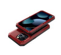 Protecteur d'écran intégré de marque étui de téléphone portable étanche couverture arrière en métal antichoc pour iPhone 11 12 13 14 15 Pro Max