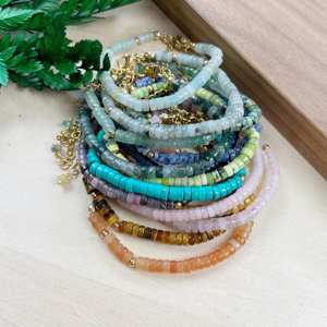 Personalized Natural <b>Stone</b> <b>Bracelet</b> for Healing Anxiety, Yoda Meditation <b>Gem</b> Charm Crystal Beaded <b>Bracelet</b>, Gift for Women - Product Image 3