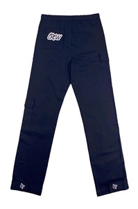 กางเกงคาร์โก้แฟชั่นลำลองสำหรับผู้ชายกางเกงกีฬาสไตล์หน้าแบนมีลายปักตรงมีลาย - Product Image 2