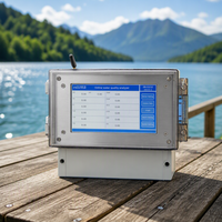 Analyseur d'eau numérique multiparamètres à écran tactile mural de 7 pouces avec système IoT, sonde de turbidité pH DO EC COD TSS