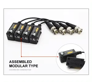 Surveillance Accessories 5MP 8MP Video Balun Support Simulate AHD/CVI/TVI Passive Twisted Pair Cable For Cctv Accessories