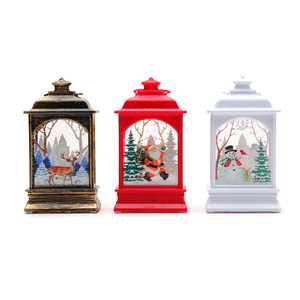 Cross-border Christmas printed <b>lanterns</b>, night lights, snowman decorations, candle <b>lamps</b>, desktop ornaments, Christmas - Product Image 5