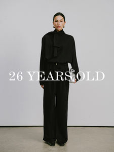 Conjunto de Pantalones Anchos de Cintura Alta, Minimalistas y Versátiles, a la Moda, para <span class=keywords><strong>Mujer</strong></span>, 26 Años, 3738-1 - Product Image 3