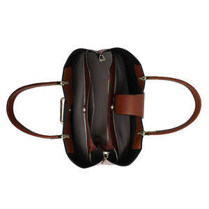 حقيبة يد نسائية جديدة 2 في 1 بالجملة مع محفظة صغيرة، حقائب كتف للسيدات العاملات، حقيبة يد مصممة من الجلد الصناعي - Product Image 5